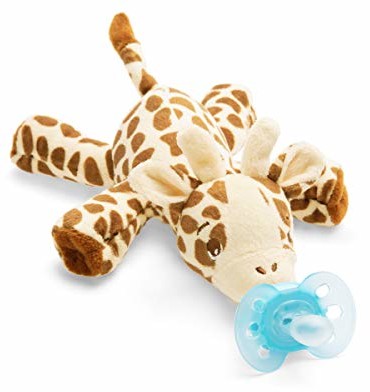 Philips Avent Snuggle żyrafa SCF348/11, przytulanka z smoczkiem, ultra miękka, idealny prezent dla noworodków i niemowląt, smoczek