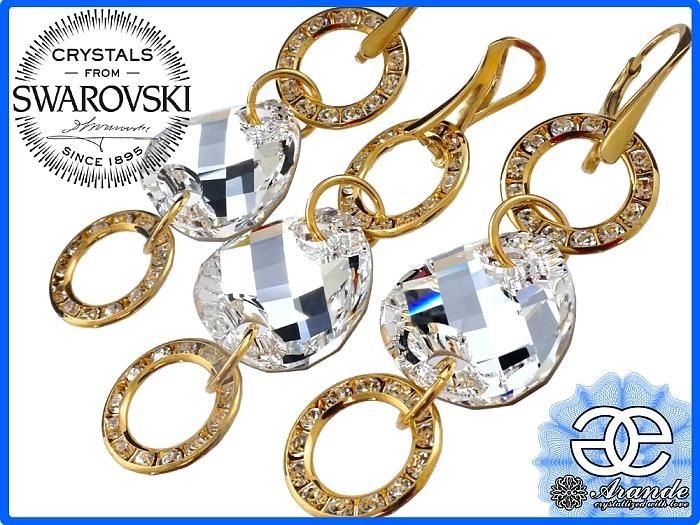 Arande SWAROVSKI SPECIAL Komplet COMET ZŁOTE SREBRO 700143