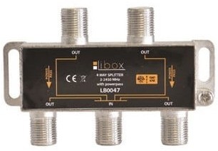 Sat Libox Rozgałęźnik splitter TV 4 wyjścia LB0047 Libox