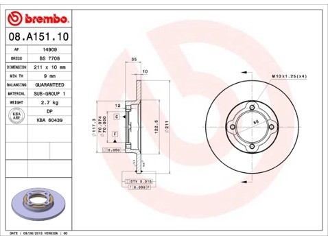 BREMBO 08.A151.10