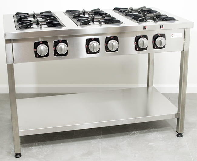 Resto Quality Kuchnia gazowa wolnostojąca 6 palnikowa RQ403556 | 49,2kW