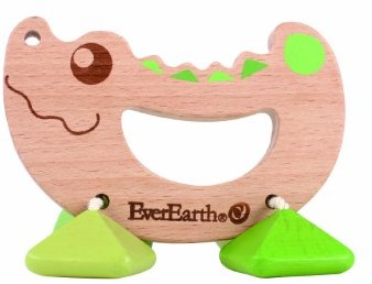 EverEarth everearth ee33581  grzechotka zabawka krokodyla, beżowy/świeci na EE33581