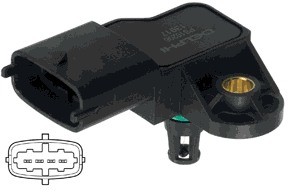 DELPHI Czujnik, ciśnienie w kolektorze dolotowym PS10206