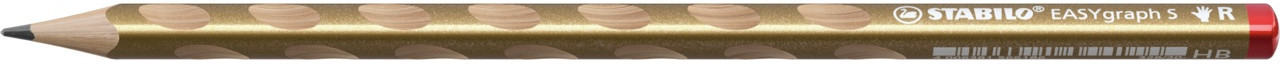 Stabilo Ołówek drewniany EASYgraph S Metallic HB dla praworęcznych złoty 326/20-HB OLP.116