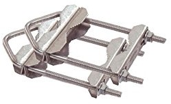 HD-LINE HD-Line 2 X podwójne obejma obejma obejma SAT maszt zębów do 60 MM ocynkowane na balkon RS-9WJK-2QZ0