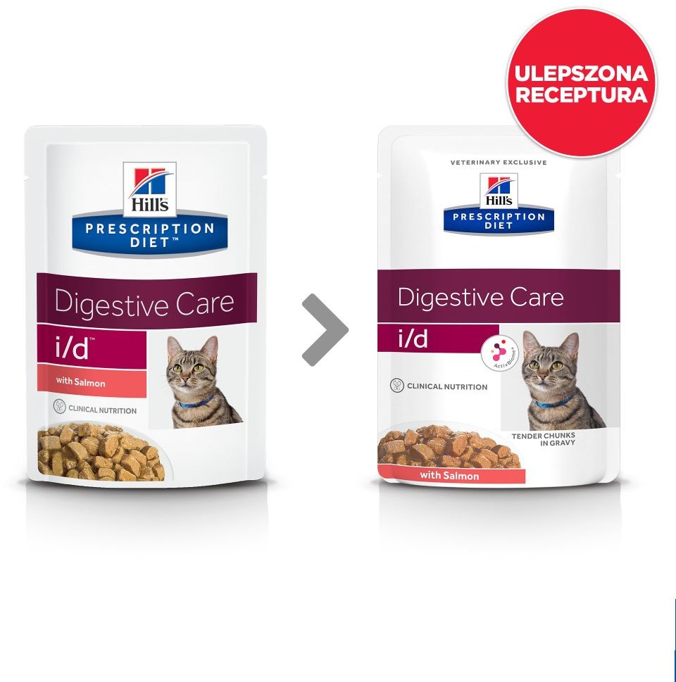 Hill`s Prescription Diet Prescription Diet Feline i/d Digestive Care, łosoś w sosie - 24 x 85 g