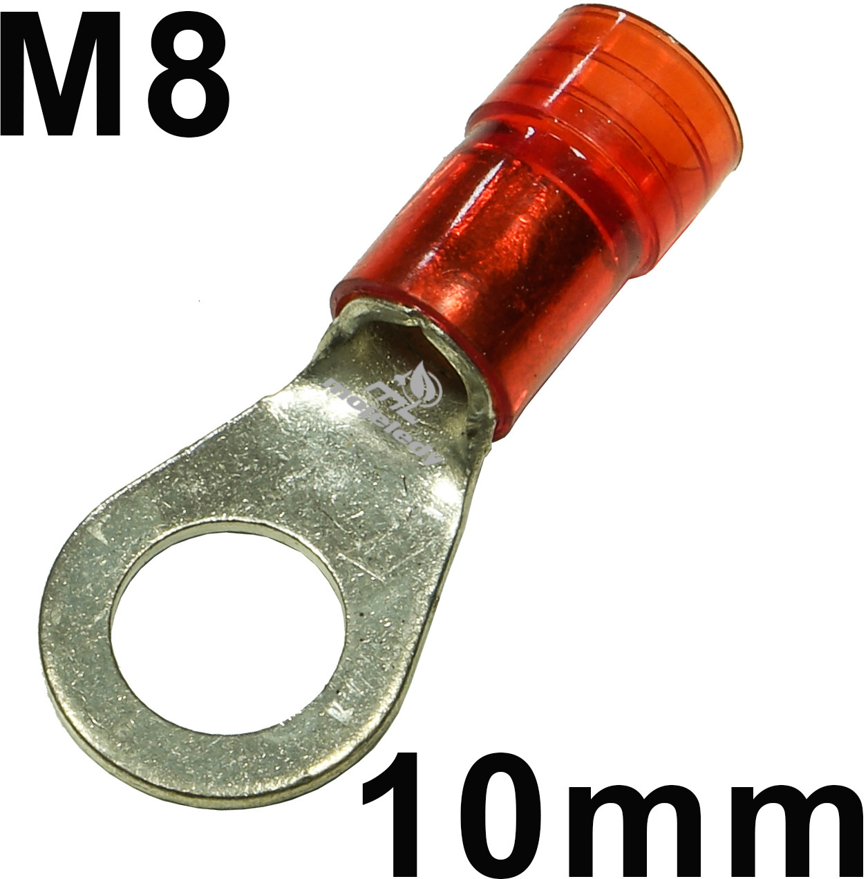 Końcówka oczkowa izolowana 10mm M8 1szt