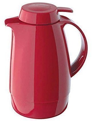 Helios servit mężczyzn z tworzywa sztucznego firmy termos 0,3 L z możliwością obsługi jedną ręką, 0.6 L, czerwony 7202-046
