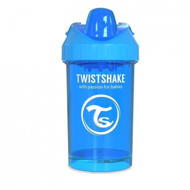Twistshake Twistshake, Kubek niekapek z mikserem do owoców, Niebieski, 300 ml