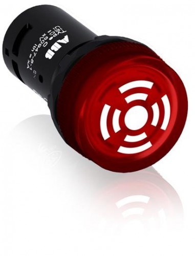 ABB Sygnalizator optyczno-akustyczny czerwony fi=22mm U=24V AC/DC; Ie= 53mA; 90dB; CB1-610R 1SFA619600R6101 CB1-610R