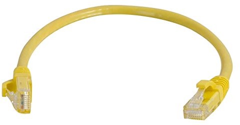 CABLESTOGO C2G kabel sieciowy Cat6 0,3 m bez ekranowany i torba z zamkiem (UTP), czarna, żółty 0,5 m 757120834656