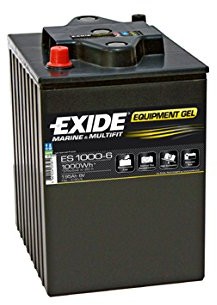 EXIDE Żel ołowiowy  equipment bateria ES1000  6 (Gel G180/6) 6 V 190 AH ES1000-6