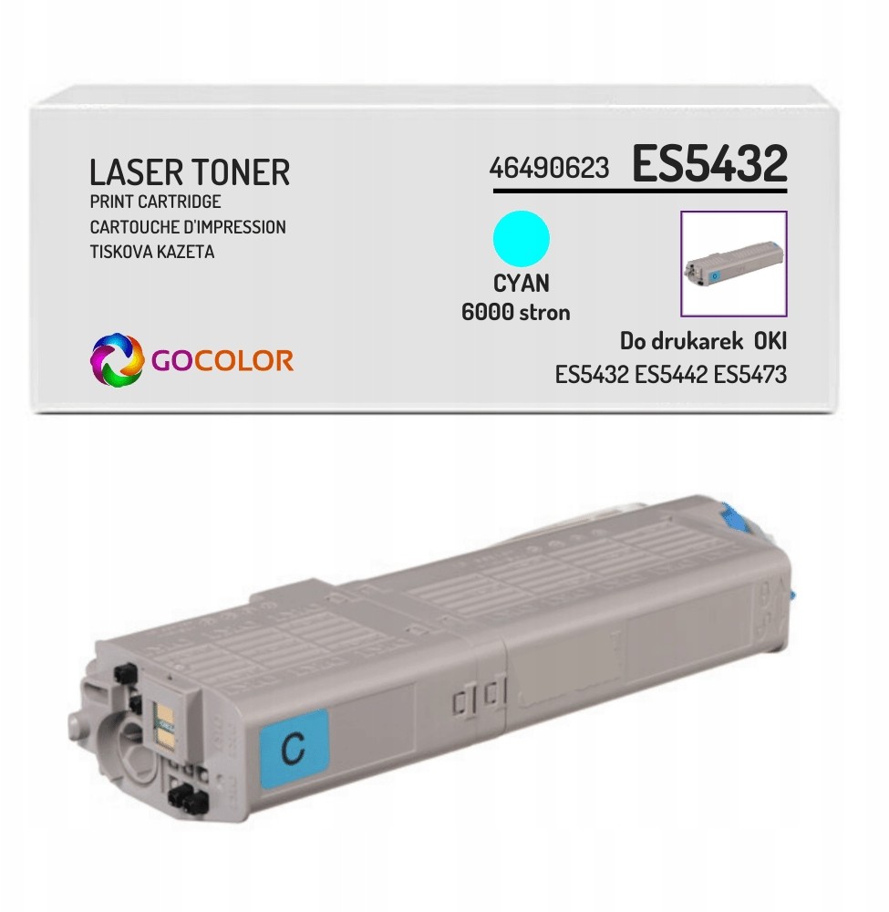 Toner do Oki ES5442DN 46490623 Cyan