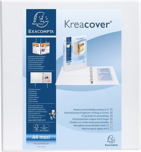 Exacompta pierścieniowy (DIN A4) Biały, biały 51825E
