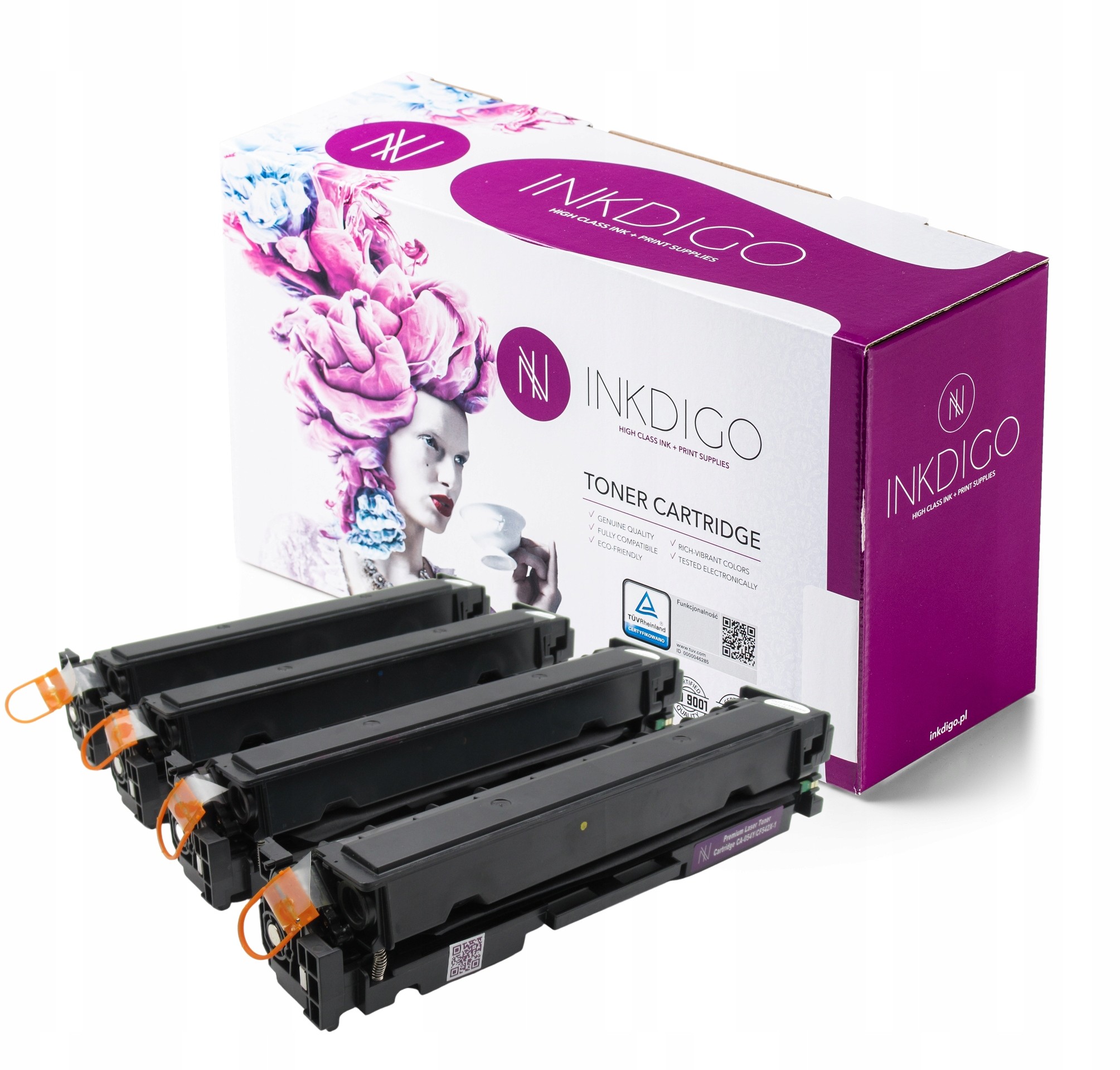 4xToner do Canon i-SENSYS CRG-054B MF641CW Komplet