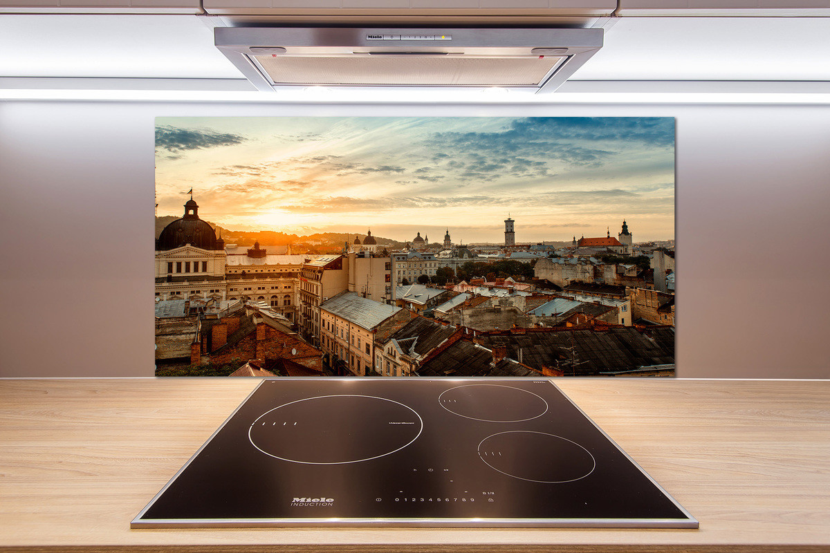 Panel do kuchni Wschód słońca Lwów