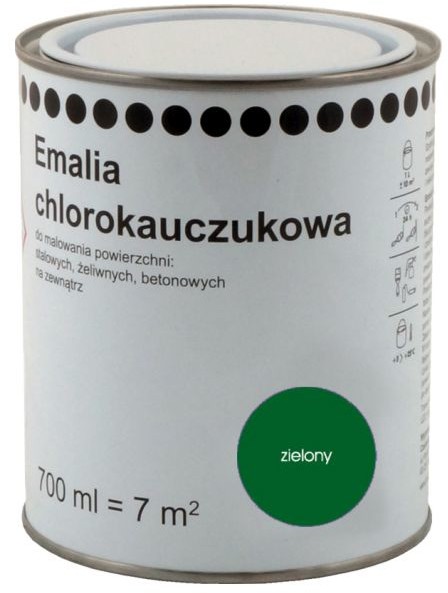 OPP Emalia chlorokauczukowa  0 7 l zielona