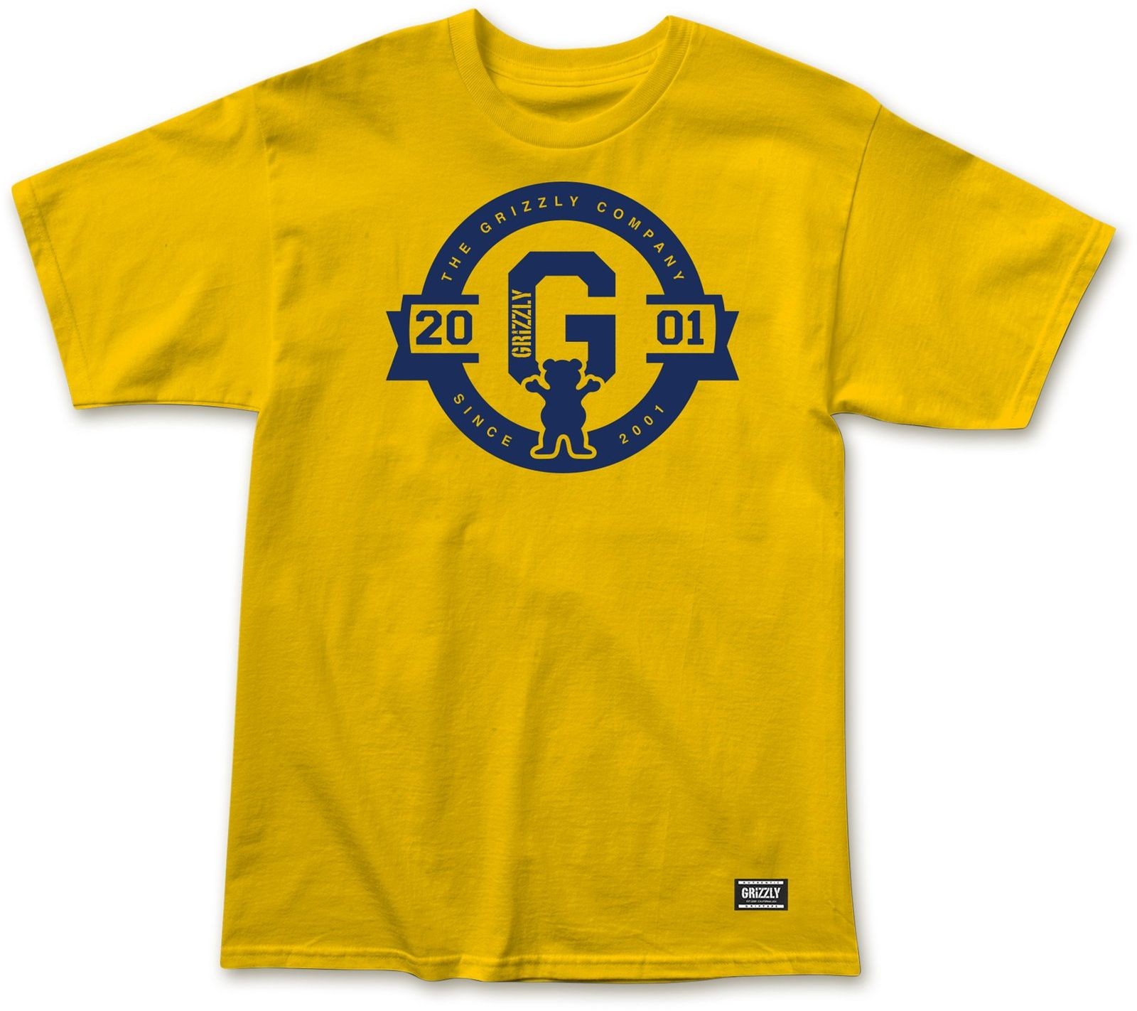 Grizzly t-shirt 2001 BANNER TEE Gold