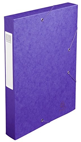 Exacompta Grzbiet Archivbox carto Box 40 MM Nature Fioletowy 14015H