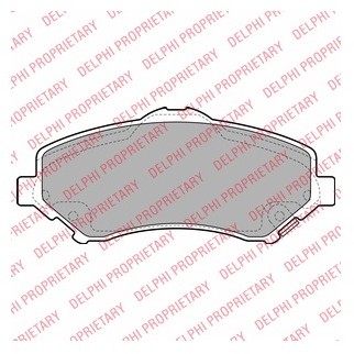DELPHI Zestaw klocków hamulcowych, hamulce tarczowe LP2143