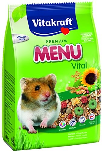 Vitakraft podszewki zapewnia Hamster, zrównoważone podszewka mieszanka osobno, Premium menu Vital 25585