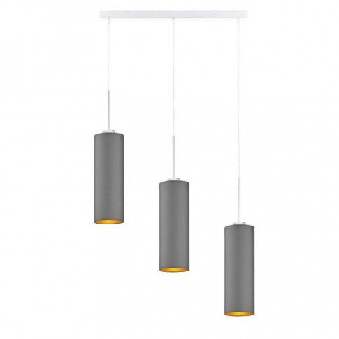 Lampa wisząca glamour na białym stelażu 5 kolorów E500-Cyrkonix