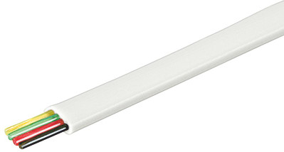 Goobay Kabel telefoniczny 4 żyłowy płaski 100m 93305
