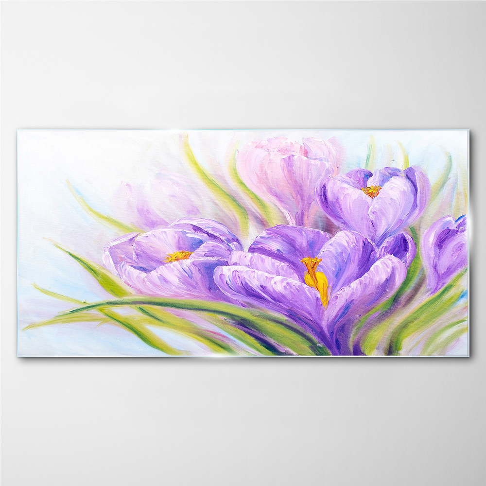 PL Coloray Obraz Szklany kwiaty rośliny przyroda 140x70cm