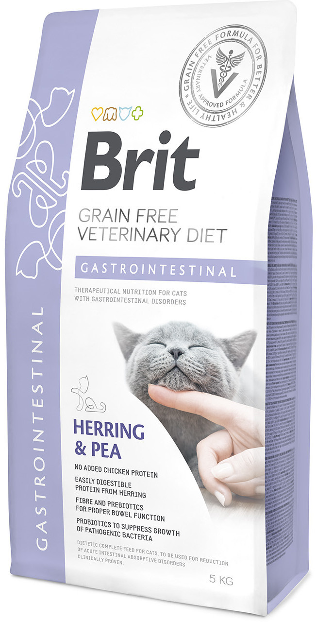 Brit VET Brit Veterinary Diet Gastrointestinal Herring&Pea Sucha Karma dla kota op 5kg