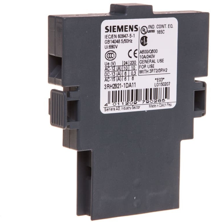 Siemens Styki pomocnicze 1Z 1R montaż boczny S0 3RH2921-1DA11