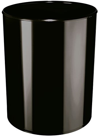 HAN 1814 13 °F, bezpieczeństwa kosz na papier odporność na działanie ognia, trudnopalna, bezpieczny, elegancka, jakość premium, 13 litrów, czarna 4012473181427