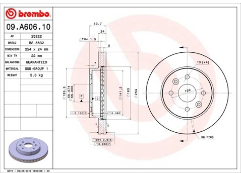 BREMBO 09.A606.10