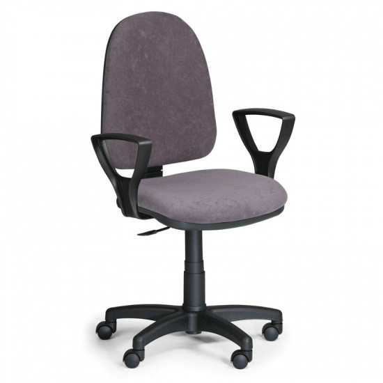 EUROSEAT Krzesło biurowe TORINO z podłokietnikami, szare 300023