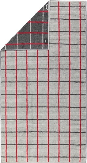 Cawo Ręcznik do sauny Square w romby 80 x 200 cm platynowy 1079 80/200 72