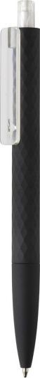 NoName pióro kulkowe X3 Smooth Touch 14 cm ABS przezroczysty/czarny