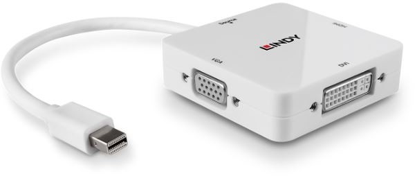 Lindy 38297 Przejściówka adapter konwerter) Mini-DisplayPort HDMI 2.0 DVI-D VGA LY-38297