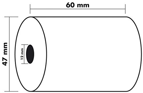Exacompta rolki termiczne f ¸ R systemów kasowych, 60 MM X 25 m VE = 5 40902E
