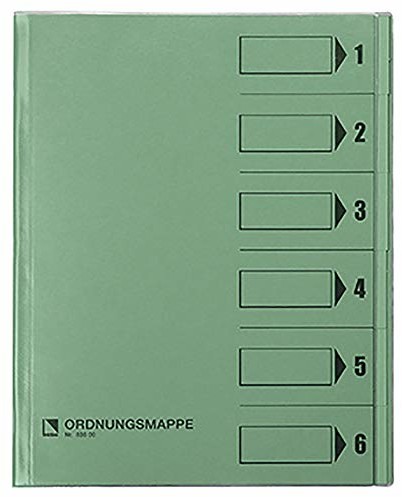 Bene Bene 83600GN teczka na dokumenty z okładką ochronną, zielona 83600GN