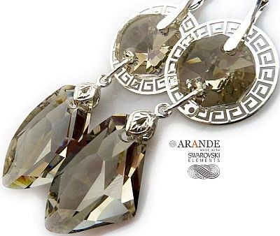 Swarovski Special Kolczyki Galactic Silver Nova