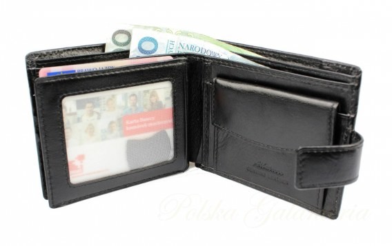 Albatross Portfel (PL) Skóra Naturalna Licowa Średni Poziomy Z Zapięciem