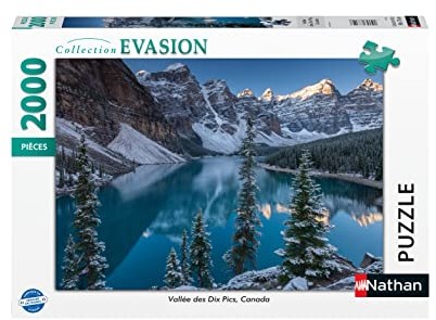 Nathan Puzzle 2000 sztuk-Dolina Dziesięciu Pics, Kanada Dorosły, 4005556873128 4005556873128