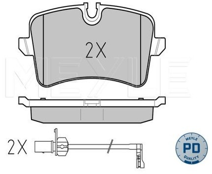 Wulf Gaertner Autoparts Zestaw klocków hamulcowych, hamulce tarczowe Wulf Gaertner Autoparts 025 246 0617/PD
