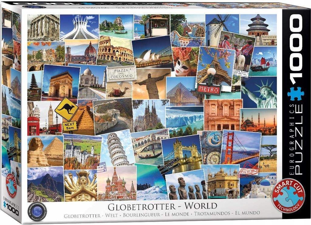 Eurographics Puzzle 1000 Globetrotter World 6000-0751 -
