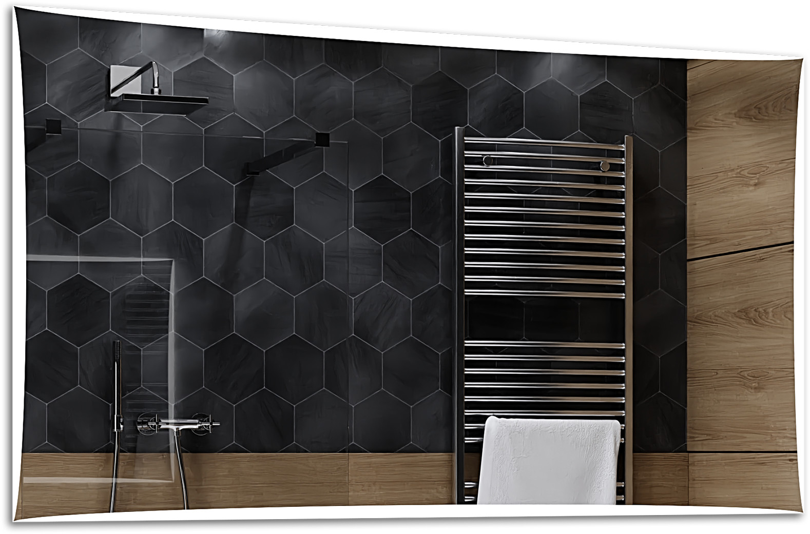 Alasta Lustro Łazienkowe z Podświetleniem LED - rozmiar 120x80cm - zimny kolor LED - Model Lisbona