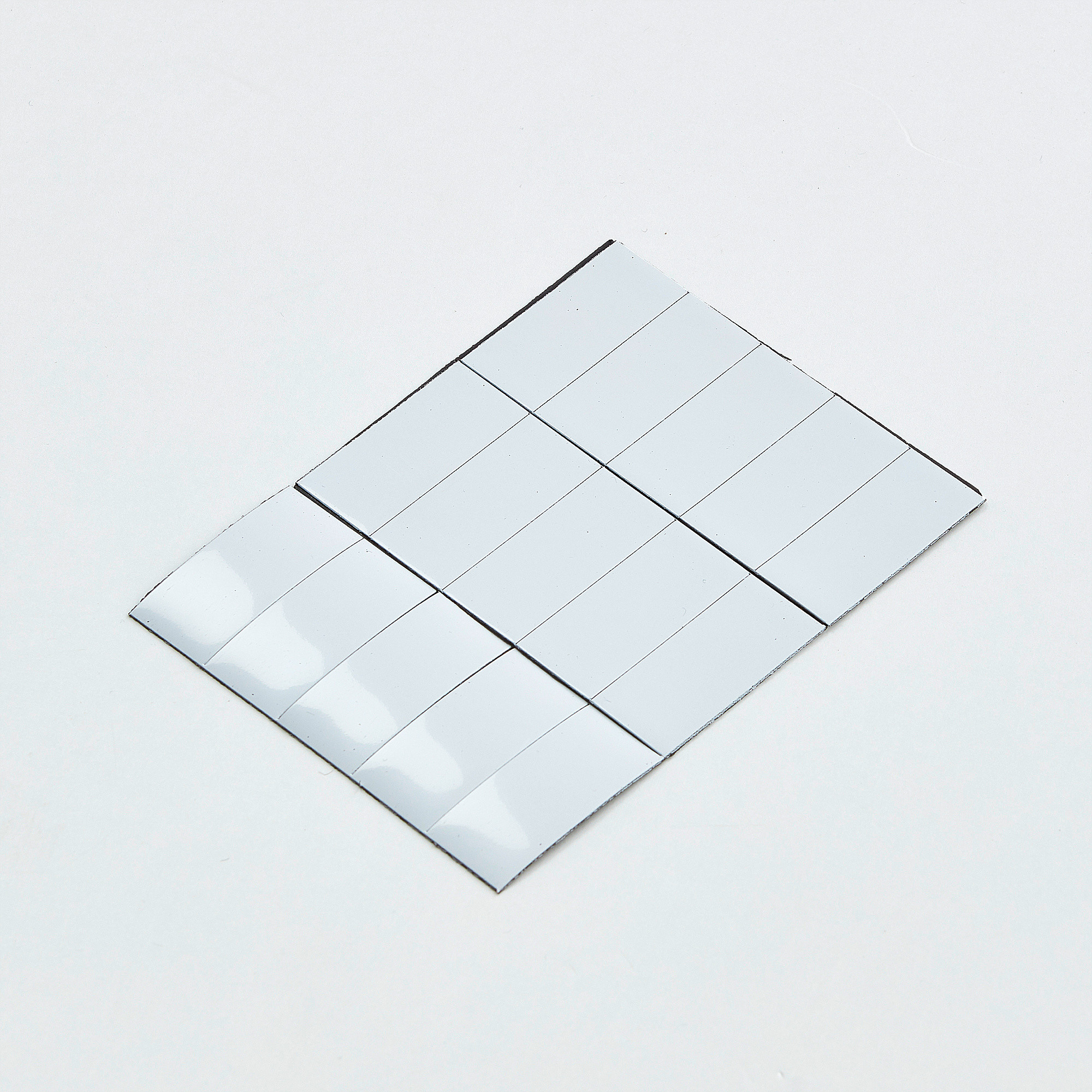 AJ Produkty Paski magnetyczne, 22x50 mm, biały