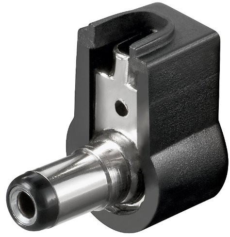 Goobay DC 21 W DC wtykiem kątowym wersji bohru 11629