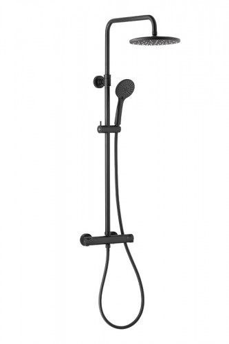 KFA KFA MOZA BLACK deszczownia z baterią termostatyczną czarna 5736-910-81 5736-910-81