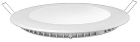 V-TAC LED panel do wbudowania okrągły, aluminiowa rama, 18 W, 3000 K, 1350 LM, średnica 225 MM, 205 MM wymiar otworu, biała 4860 4860