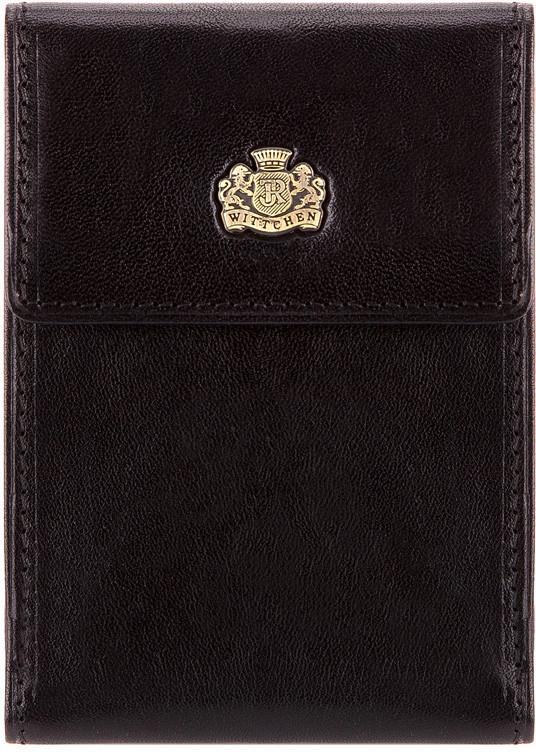 Wittchen Etui na karty skórzane z herbem rozkładane 10-2-011-1
