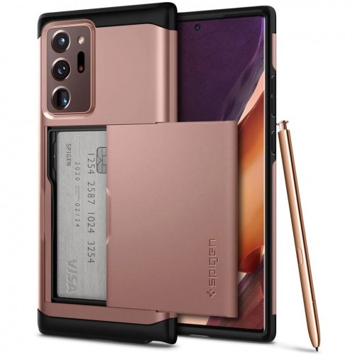 Spigen Etui Slim Armor CS Galaxy Note 20 Ultra brązowe 8809710755543